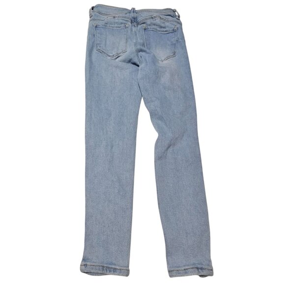 Wax Butt I Love You Jeans Womens Size 3 Skinny Low Rise Light Wash Denim Pants - Picture 3 of 7